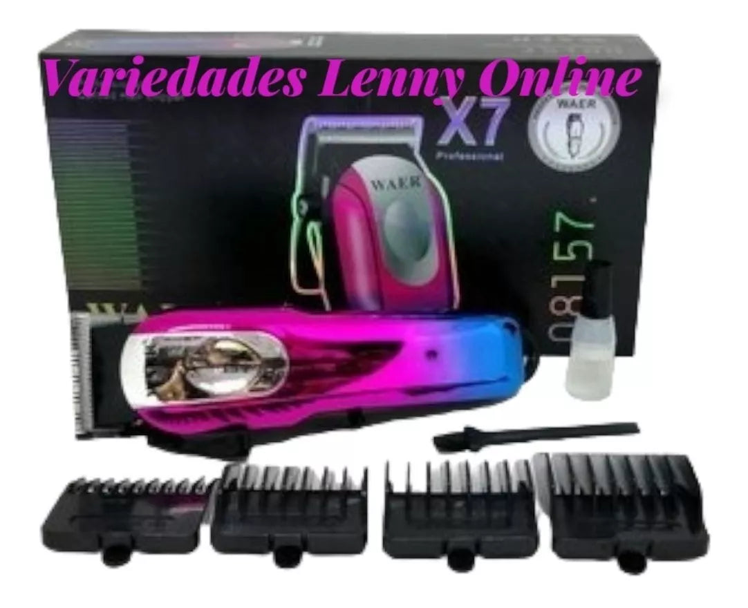 Máquina Cortadora de Cabello Profesional Waer X7 | Cortes al Ras con Precisión