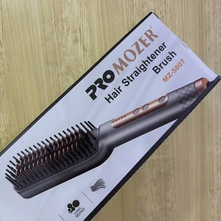 Cepillo Alisador Profesional Promozer MZ-5807 | Temperatura Ajustable, Anti-Frizz
